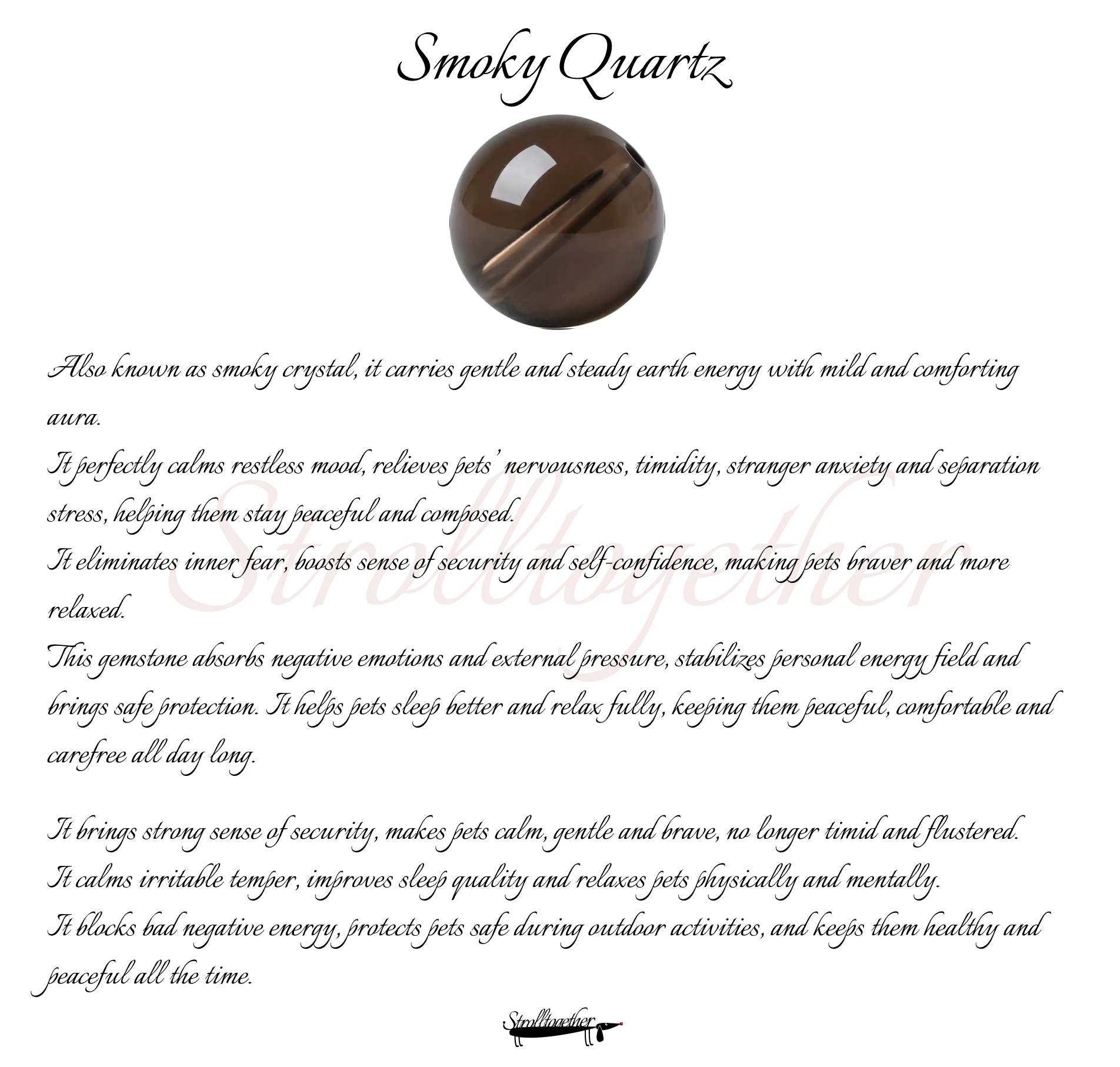 Anchor | Tiger's Eye, Clear Quartz & Smoky Quartz「28-34cm」「32-38cm 」