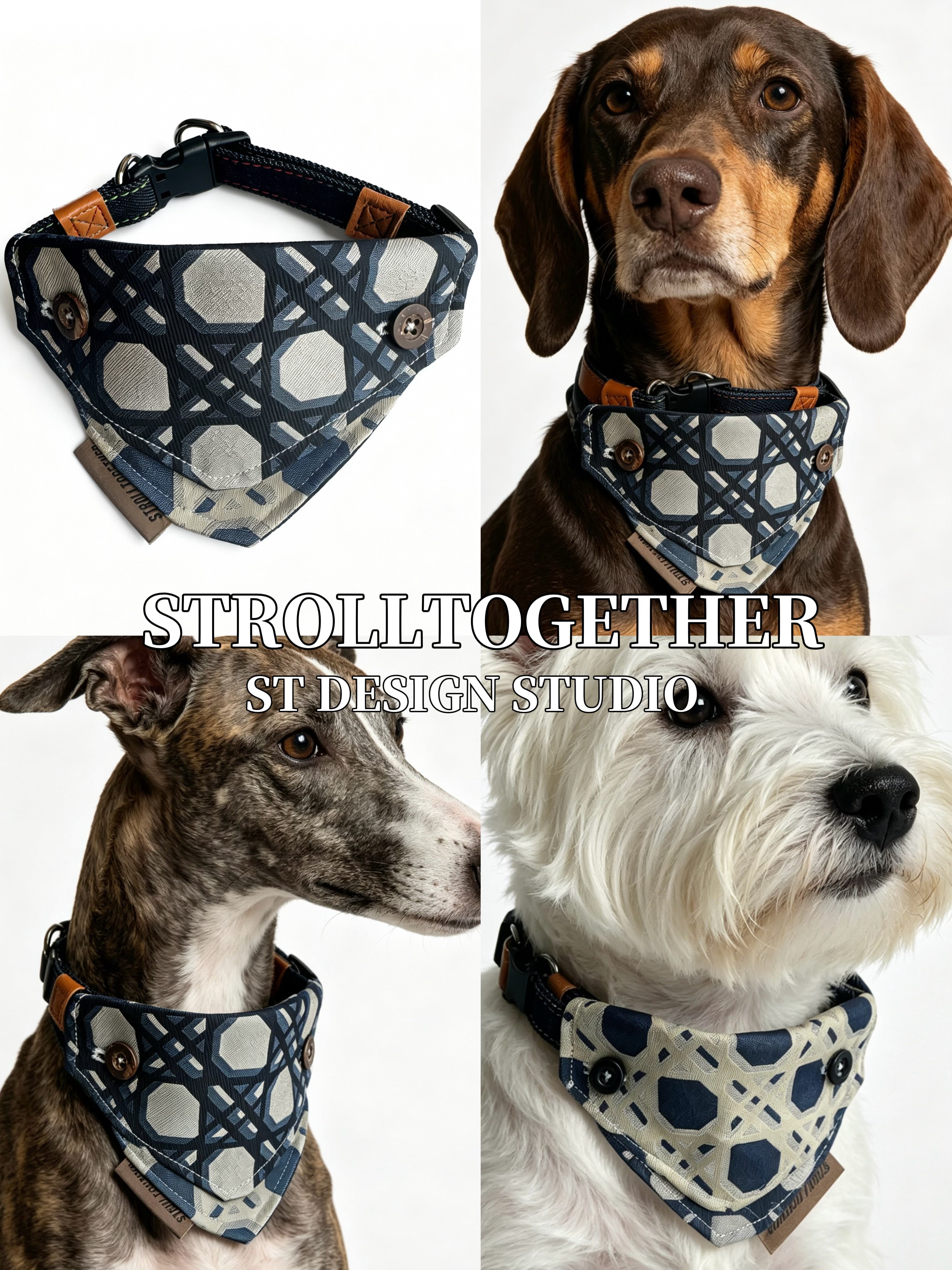 Dickies| Detachable Bandana Collar – One Scarf, Four Ways to Style