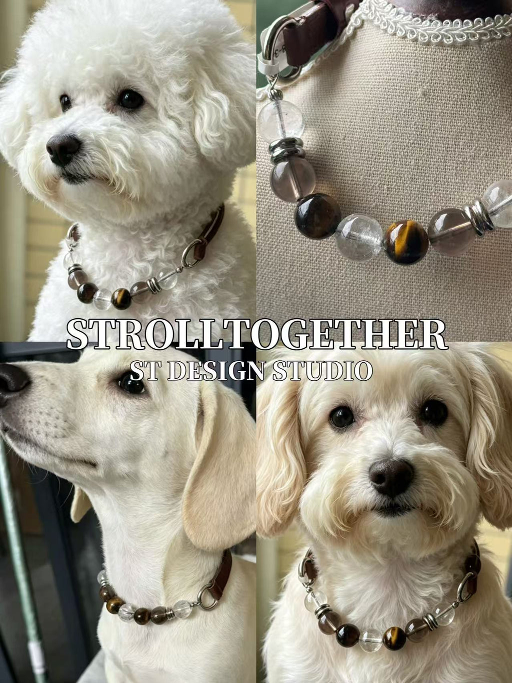 Anchor | Tiger's Eye, Clear Quartz & Smoky Quartz「28-34cm」「32-38cm 」