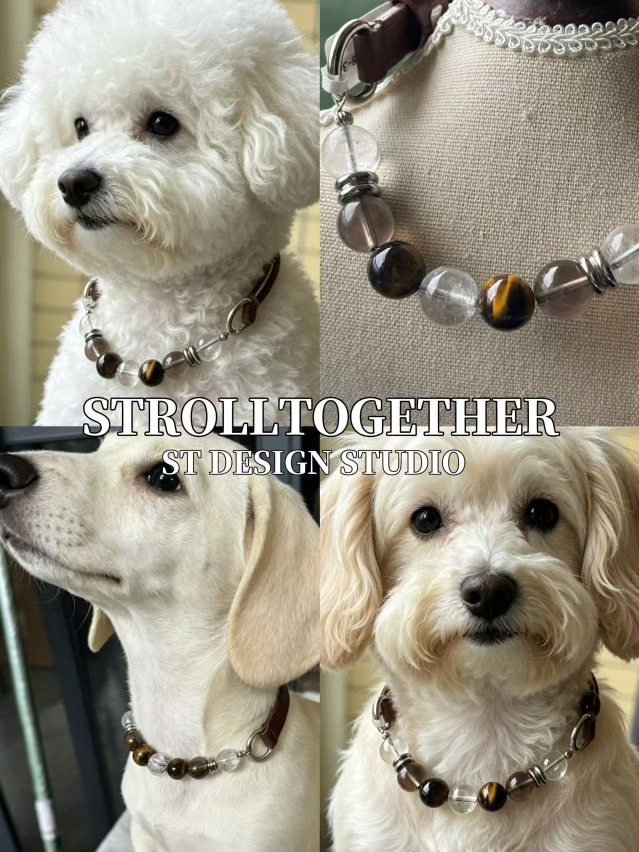 Anchor | Tiger's Eye, Clear Quartz & Smoky Quartz「28-34cm」「32-38cm 」