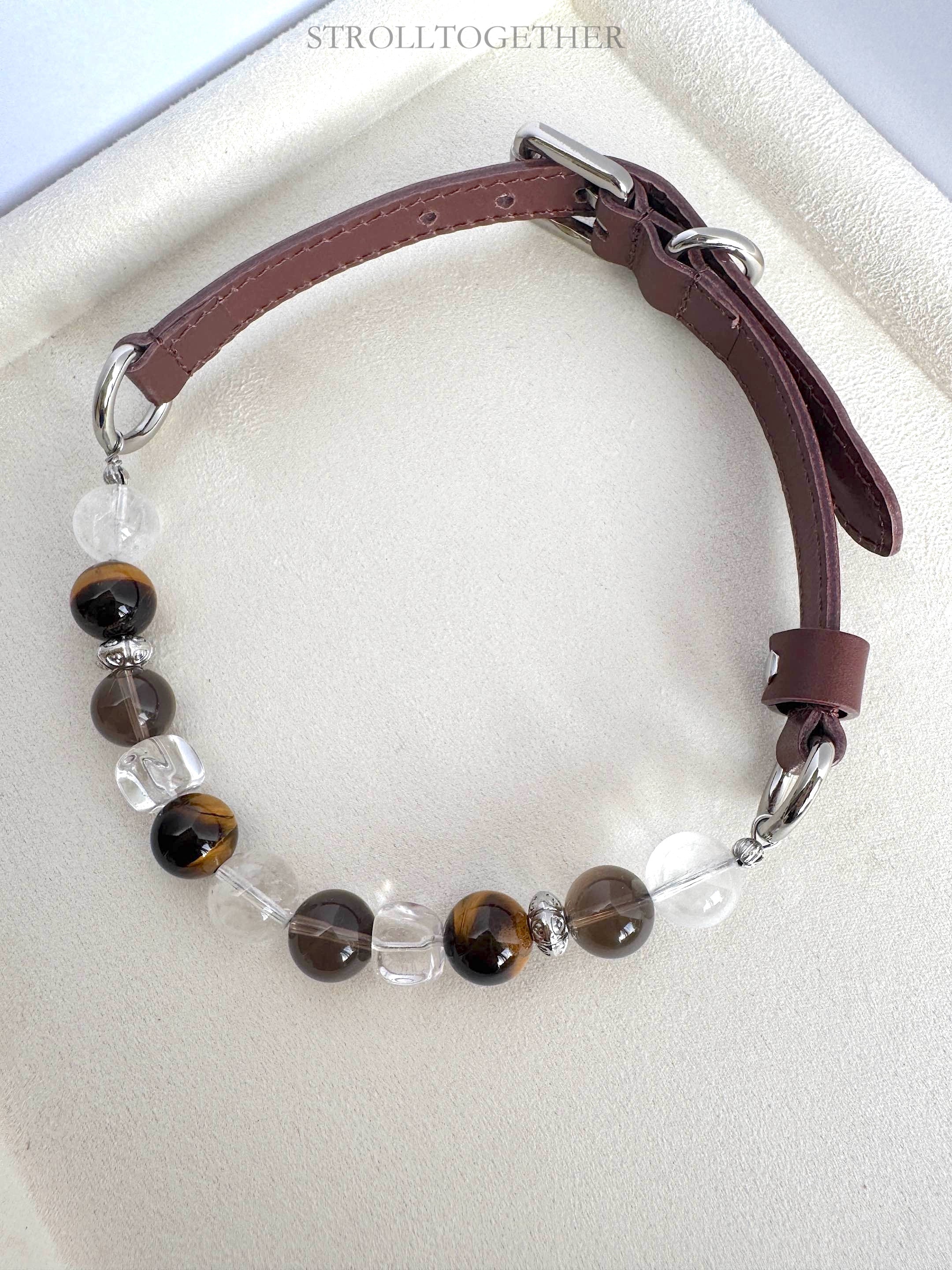 Anchor | Tiger's Eye, Clear Quartz & Smoky Quartz「28-34cm」「32-38cm 」
